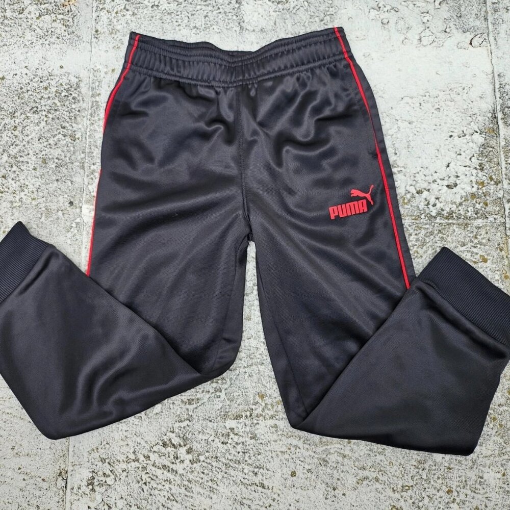 Puma Kids Sweat Pant Athletic Jogger Sport Black Pant Size XS (5/6)